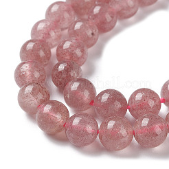 Natural Strawberry Quartz Beads Strands&nbsp;X-G-R435-03-A01