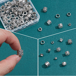 120Pcs 12 Styles Tibetan Style Zinc Alloy Beads&nbsp;FIND-SP0005-87