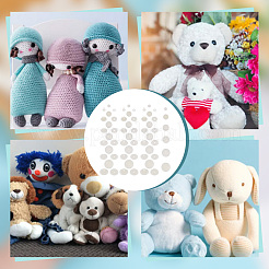 60 sets 6 styles Plastic Doll Joints&nbsp;DOLL-GO0001-05