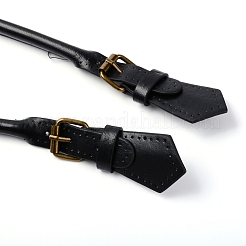 Puレザーバッグストラップ  鉄のパーツと  バッグ交換用アクセサリー  ブラック  58.5cm&nbsp;FIND-WH0069-97