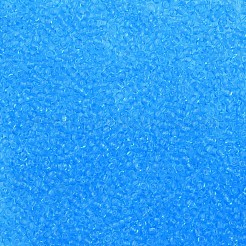 透明チェコガラスシードビーズ15/0個  ラウンド  ディープスカイブルー  1.5x1mm  穴：0.5mm  約500 G /袋&nbsp;SEED-N004-004-04