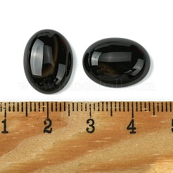 Natural Black Agate Cabochons&nbsp;G-L601-03B-02