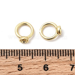 Brass Bead Cap Pendant Bails&nbsp;KK-Z137-02G-02