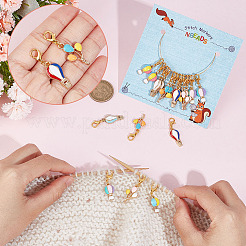 Hot Air Balloon Pendant Stitch Markers&nbsp;HJEW-AB00403