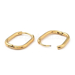 PVD Vacuum Plating 303 Stainless Steel Oval Hinged Hoop Earrings with 316 Stainless Steel Pins for Women&nbsp;EJEW-F285-31B-G