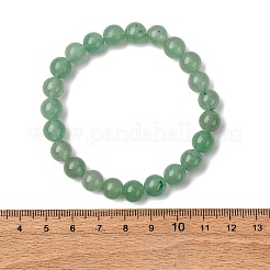 Dyed Natural Green Aventurine Beads Stretch Bracelets&nbsp;X-BJEW-Q305