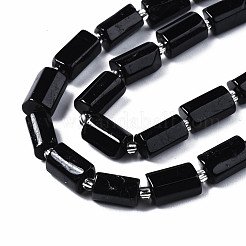 天然石トルマリンビーズ連売り  シードビーズで  ファセット列  9~14x5~7x5~6mm  穴：1.2mm  約15~16個/連  7.09インチ（18cm）&nbsp;G-S376-009