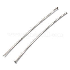 304ステンレス鋼フラットヘッドピン  ステンレス鋼色  21ゲージ  50x0.7mm  ヘッド：1.5mm&nbsp;STAS-YW0001-50
