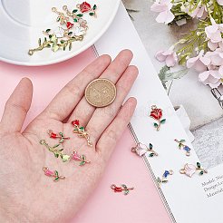 Alloy Enamel Pendants&nbsp;PALLOY-SC0002-76