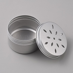 Aluminium Shallow Round Candle Tins&nbsp;AJEW-WH0326-03A