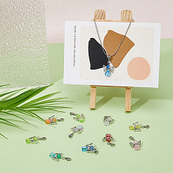 4 Sets Eco-Friendly Transparent Acrylic Pendants&nbsp;FIND-FH0006-13