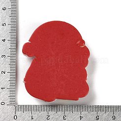 クリスマステーマ不透明樹脂カボション  ジュエリー作りのための  サンタクロース  50x42x8mm&nbsp;RESI-F053-A03