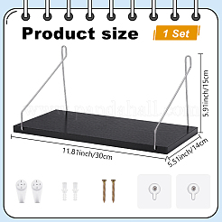Density Board & Stainless Steel Wall Storage Rack&nbsp;AJEW-WH0596-860