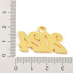 合金数字ペンダント  チャーム2024個  ゴールドカラー  18x31.5x1.8mm  穴：3mm&nbsp;PALLOY-D028-01G