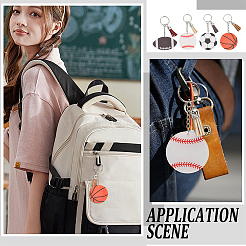 DIY Sports Ball Acrylic Pendant Keychain Making Kits&nbsp;DIY-SP0001-43