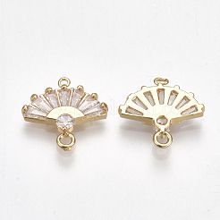 Brass Cubic Zirconia Links&nbsp;KK-S348-314