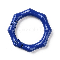 スプレー塗装された合金スプリングゲートリング  八角形  ミックスカラー  30x28x5mm  内径：19mm&nbsp;PALLOY-K257-05