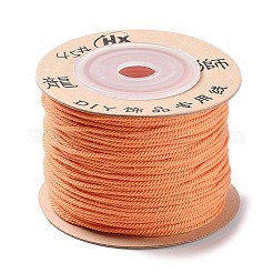 ポリエステルツイストコード  ラウンド  DIYのジュエリーには  砂茶色  1mm  約49.21ヤード（45m）/ロール&nbsp;OCOR-G015-01A-03