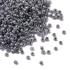 ガラスシードビーズ  ラウンド  グレー  2~4mm  穴：0.8~1.2mm  20 G /袋  25袋/セット  500 G /セッティング&nbsp;GLAA-XCP0001-72H