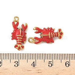 304ステンレススチールエナメルペンダント  イオンプレーティング（ip）  ゴールドカラー  21.5x10.5x5.5mm  穴：1.2mm&nbsp;STAS-I346-19G-02