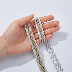 14.5M Polyester Lace Trim Ribbon&nbsp;OCOR-WH0101-244B