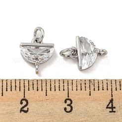 Brass with Clear Cubic Zirconia Pendant Bail&nbsp;KK-G490-05P
