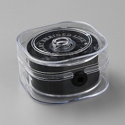 丸編みナイロンヘッド  中国語結びコード  ブラック  0.5mm&nbsp;OCOR-WH0086-82B-01