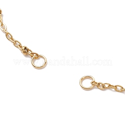 304ステンレススチール衛星チェーンブレスレットの作り方  ゴールドカラー  6-3/4インチ（17cm）&nbsp;AJEW-JB01277-01