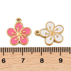 304 Stainless Steel Enamel Pendants&nbsp;STAS-A135-15B-G