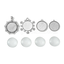 DIY Blank Tibetan Style Alloy Pendant Making Kit&nbsp;DIY-FS0005-76A