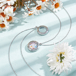 DIY Blank Floating Charm Necklace Making Kit&nbsp;DIY-DR0001-20