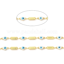 Handmade Enamel Evil Eye Beaded Chains&nbsp;CHC-M024-06G