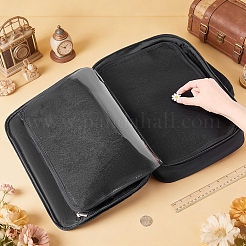 Large Capacity Polyester Multi-Layer Enamel Pin Storage Bags with Display Pockets and Handles&nbsp;AJEW-WH0709-389