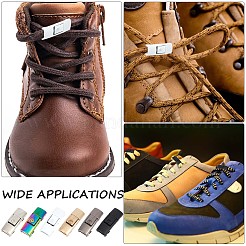 6 Pairs 6 Colors Zinc Alloy One-click Hook Buckle for Canvas Sports Shoes&nbsp;FIND-GF0004-54