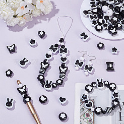 260Pcs 21 Styles Two-tone Acrylic Beads&nbsp;OACR-AR0001-36
