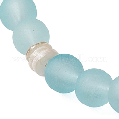 Bohemia Style Glass & Natural Freshwater Shell Beads Stretch Bracelets for Women&nbsp;BJEW-JB11865-01