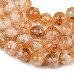 Heated Natural Citrine Beads Strands&nbsp;G-L657-B01-12mm