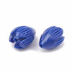 染め加工合成サンゴビーズ  ジャスミンの花  ミックスカラー  10.5~11x8~9mm  穴：1mm&nbsp;CORA-N002-A-04