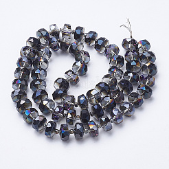 Electroplat Glass Beads Strands&nbsp;X-EGLA-Q092-8mm-D02