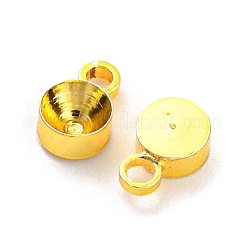 Rack Plating Brass Pendant Cabochon Settings&nbsp;KK-P240-07G