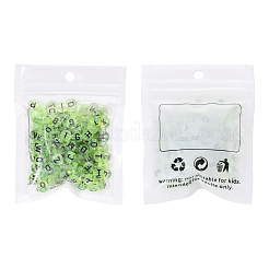 Transparent Light Green Acrylic Beads&nbsp;TACR-YW0001-09B
