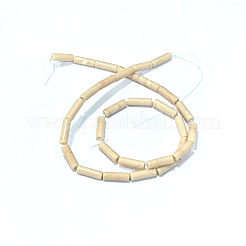 天然石ペトリファイドウッドビーズ連売り  コラム  13~14x4mm  穴：1.2mm  約29~30個/連  15.16''~15.75''（38.5~40センチメートル）&nbsp;G-F247-49
