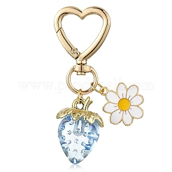 Acrylic Strawberry Pendant Decoration&nbsp;HJEW-SW00120-02