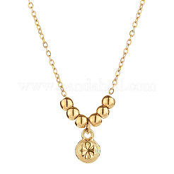 304 Stainless Steel Pendant Cable Chain Necklaces for Women&nbsp;WG91243-01