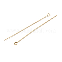 304 Stainless Steel Eye Pins&nbsp;STAS-K293-13G-0.6x60mm