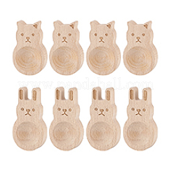 8Pcs 2 Style Beechwood Aromatherapy Diffuser Ornaments&nbsp;DJEW-PH0001-71