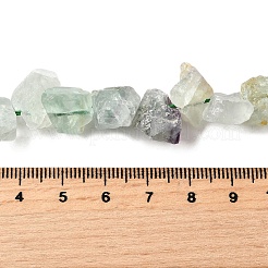 天然石蛍石ビーズ連売り  ラフ原石  ナゲット  7~20x12~23x6~18mm  穴：0.8~1mm  約18~30個/連  7.48''~8.07''（19~20.5センチメートル）&nbsp;G-S386-B01
