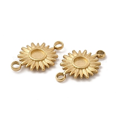 Ion Plating(IP) 304 Stainless Steel Cabochon Connector Settings&nbsp;STAS-C070-03G