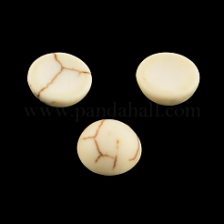 半円形のマグネサイトカボション  小麦  6x3mm&nbsp;TURQ-S266-6mm-02
