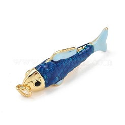 Brass Enamel Pendants&nbsp;KK-L255-03G-B02